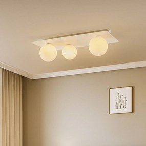 SIGMA Plafoniera Firn, angolare, 3 luci, bianco