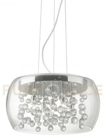 Audi-80 lampadario a sospensione in vetro trasparente con sfere di ...