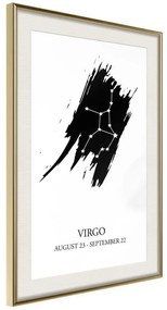 Poster  Zodiac: Virgo I  Cornice Quadri Cornice d'oro con passe-partout, Larghezza x Altezza Home decor 20x30