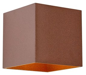 Lampada da parete per esterni marrone ruggine con LED 2 luci IP65, dimmerabile e solare - Charlene