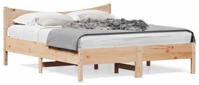 Giroletto Senza Materasso 160x200 Cm İn Legno Massello Di Pino /