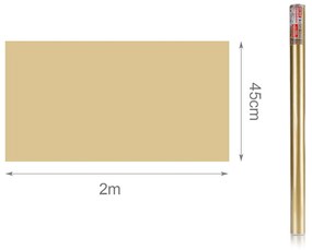 6 Rotoli Carta Adesive Per Mobili 45X200cm Colore Gold Carta da Parati Autoadesive Rivestimento PVC Lavabile