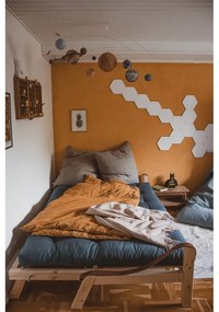 Divano letto in velluto a coste rosa 204 cm Poetry - Karup Design