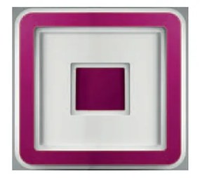 Plafoniera Contemporanea Halò Metallo Magenta Led 35W