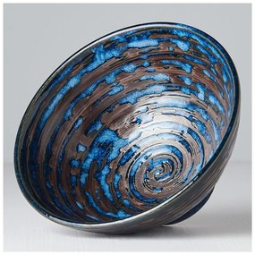 Ciotola in ceramica blu Swirl, ø 16 cm Copper - MIJ
