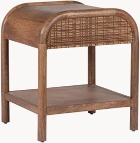 Comodino con ripiano in legno di mango fatto a mano Sanat