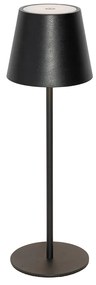 Lampada da tavolo nera con LED dimmerabile e ricaricabile IP54 - Murdock