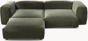Divano angolare componibile 3 posti in velluto Vetsak