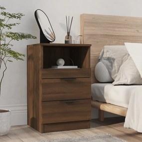 Comodino Rovere Marrone İn Legno Multistrato /