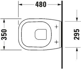 Duravit 22110900002 - WC sospeso D-CODE ceramica/bianco lucido