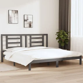 Giroletto Grigio İn Legno Massello Di Pino 200x200 Cm /