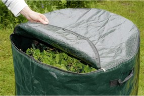 Bidone verde scuro per rifiuti compostabili 275 l - Maximex