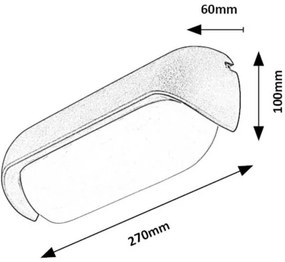 Rabalux 77041 - Applique a LED da esterno HULST LED/13W/230V IP54 antracite