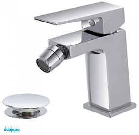 Miscelatore Bidet "Quatra" Cromo Lucido Con Scarico Click-Clack