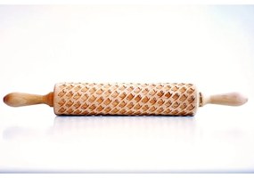 Rullo per pasta in legno goffrato Tea Cups - Valek