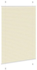 Tenda Plissettata Crema 85x100 Cm Larghezza Tessuto 84,4 Cm /
