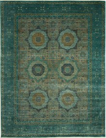 Mamluk Tappeto 360 x 280 Grigio (Pakistan) Annodato A Mano