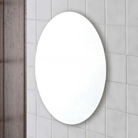 Specchio bagno ovale 65x95 cm a filo lucido reversibile
