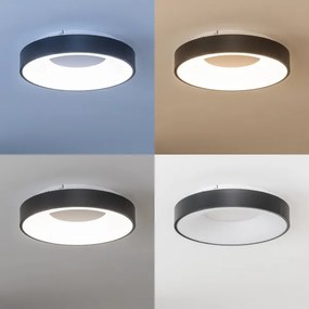 Brilagi - Plafoniera LED dimmerabile FALCON II, 67W, 230V, Ø 40 cm, nera, con telecomando