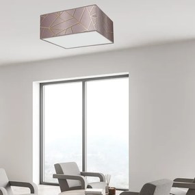 Plafoniera  ZIGGY 3xE27/60W/230V rosa/oro