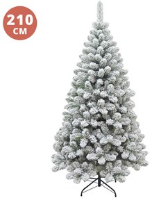 Albero Natale innevato 210 cm Alpino
