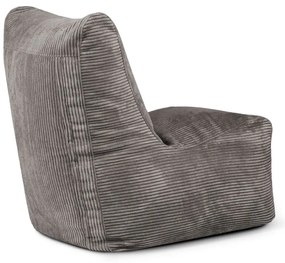 Puof a sacco nero con rivestimento in velluto a coste Seat Lounge – SLOWDOWN
