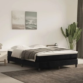 Materasso A Molle Insacchettate Nero 140x220x20 Cm İn Velluto /