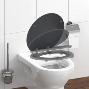 Schütte 80104 - Sedile per WC SPIRIT Antracite con chiusura SoftClose in MDF