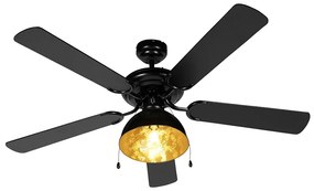 Ventilatore da soffitto industriale nero - Mistral Magna