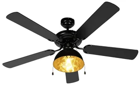 Ventilatore da soffitto industriale nero - Mistral Magna