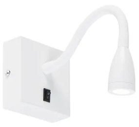 Lampada da parete flessibile moderna bianca LED - Flex