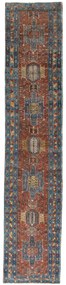 Heriz Tappeto persiano 90x450 Rosso (Iran) Annodato A Mano