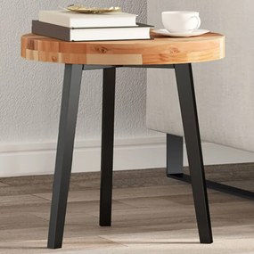 Piano Tavolo Rotondo Ø40x4 Cm İn Legno Massello Di Acacia /
