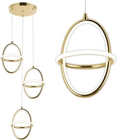 Lampada a sospensione LED G064-3CPR Gold