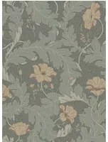 Sandberg Carta da parati Charlotta - Forest Green