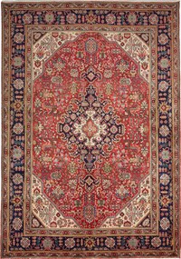 Tabriz Tappeto persiano 290 x 200 Rosso (Iran) Annodato A Mano