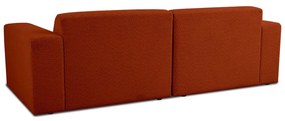 Divano in tessuto bouclé color mattone 228 cm Roxy - Scandic