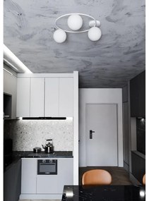 Lampada da soffitto in acciaio SOPRA 3 da interno 3xE14 Colore del corpo Bianco