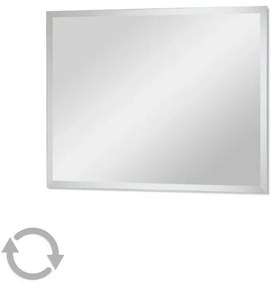 Specchio bagno a filo 50x60 cm reversibile con bisellatura 2,5 cm