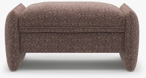 Pouf Georgia in chenille Silencio – 95x70 cm