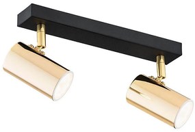 Argon 0889 - Faretto LAGOS 2xGU10/5W/230V ottone/nero