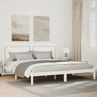 Giroletto Extra Lungo senza Materasso Bianco 180x220cm Massello 3309206