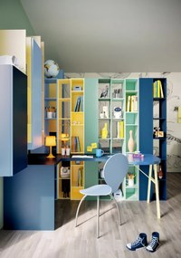 Libreria bifacciale Kit linea Colorfull disponibile in vari colori