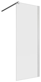 Box doccia walk-in Neo, vetro 8 mm, L 68.6-69.5 cm x H 200 cm, profilo cromo