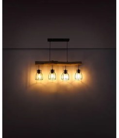 Globo 15326-4N - Lampadario a sospensione con filo MINA 4xE27/40W/230V