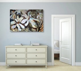 Quadro su tela – Albero acquerellato in fiore
