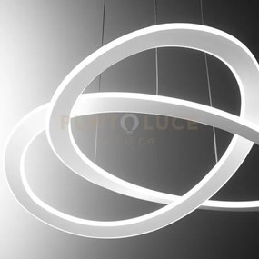 Yara s/g  lampadario a sospensione led 3000k 2400lm 50w d.67cm dimm...