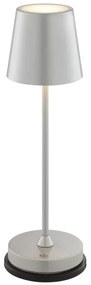 Brilliant - Lampada da tavolo a LED ricaricabile dimmerabile con controllo touch ELORA LED/2,5W/5V 2700K IP44 argento