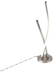 Lampada da tavolo design acciaio LED dimmer tattile - PAULINA