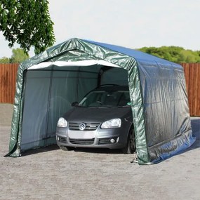TOOLPORT 3,3x4,7m tenda garage, PE 450, verde scuro - (7808)